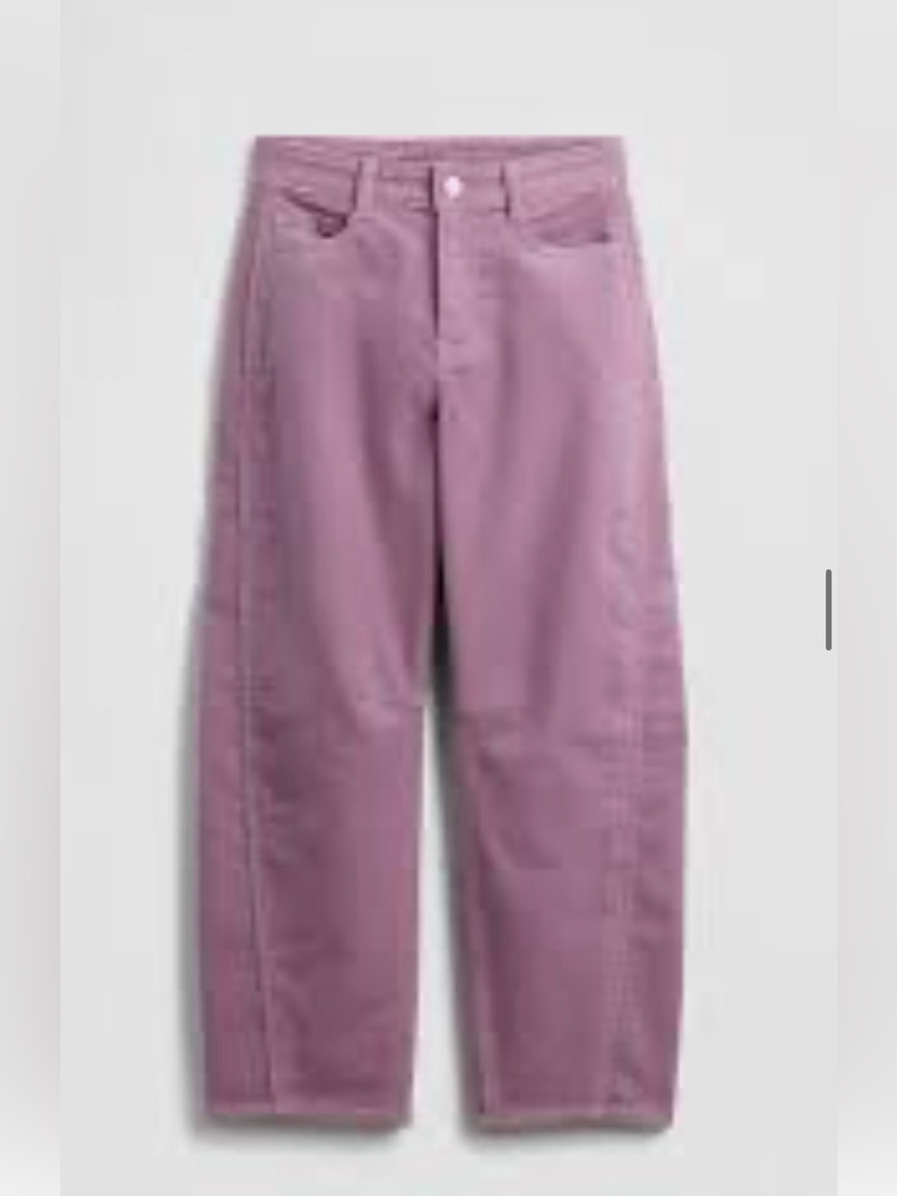 Gap kids high rise seamed corduroy barrel pants size 12 like new!